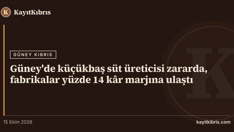 Güney'de küçükbaş süt üreticisi zararda, fabrikalar yüzde 14 kâr marjına ulaştı