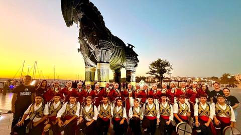 HASDER Yıldızlar Grubu, Troya Halk Dansları Festivali'ne katıldı