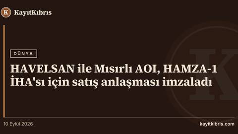 HAVELSAN ile Mısırlı AOI, HAMZA-1 İHA'sı için satış anlaşması imzaladı