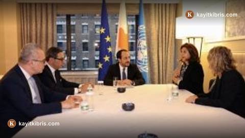 Hristodulidis, BM Temsilcisi Holguin ile görüştü, yarın Guterres'le buluşacak
