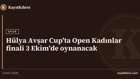 Hülya Avşar Cup'ta Open Kadınlar finali 3 Ekim'de oynanacak