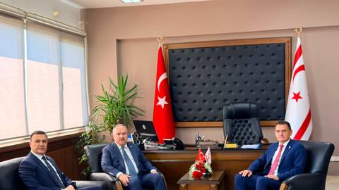 İçişleri Bakanı Oğuz, TC Emniyet Genel Müdürü Ali Fidan'ı kabul etti
