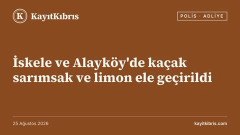 İskele ve Alayköy'de kaçak sarımsak ve limon ele geçirildi