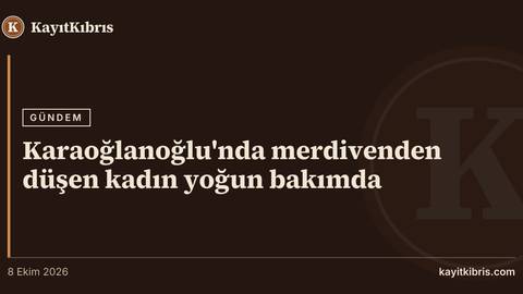 Karaoğlanoğlu'nda merdivenden düşen kadın yoğun bakımda