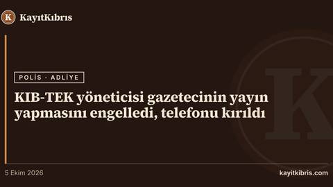 KIB-TEK yöneticisi gazetecinin yayın yapmasını engelledi, telefonu kırıldı