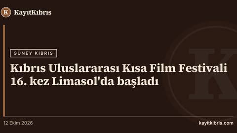 Kıbrıs Uluslararası Kısa Film Festivali 16. kez Limasol'da başladı
