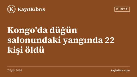 Kongo'da düğün salonundaki yangında 22 kişi öldü
