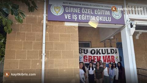 KTÖS, Girne Özel Eğitim ve İş Eğitim Okulu'nda bugün iş bırakacak