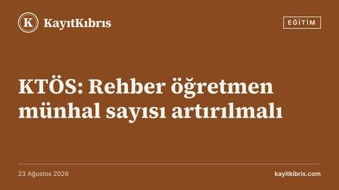 KTÖS: Rehber öğretmen münhal sayısı artırılmalı