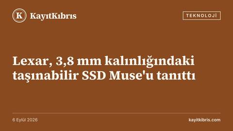 Lexar, 3,8 mm kalınlığındaki taşınabilir SSD Muse'u tanıttı