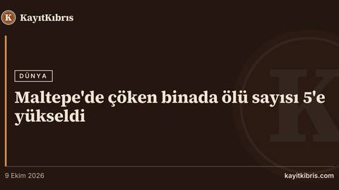 Maltepe'de çöken binada ölü sayısı 5'e yükseldi