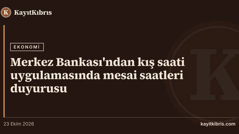 Merkez Bankası'ndan kış saati uygulamasında mesai saatleri duyurusu