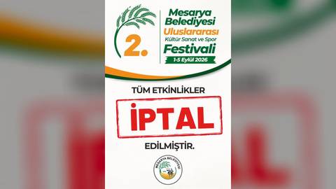 Mesarya Belediyesi 2. Uluslararası Kültür, Sanat ve Spor Festivali'ni iptal etti