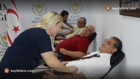 Milli Eğitim Bakanlığı personeli kan bağışında bulundu