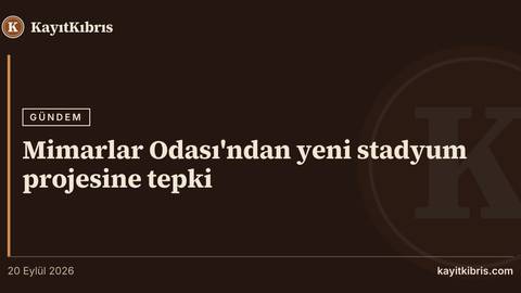 Mimarlar Odası'ndan yeni stadyum projesine tepki