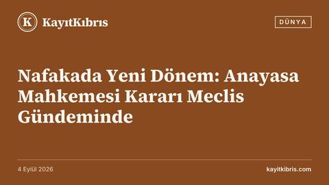 Nafakada Yeni Dönem: Anayasa Mahkemesi Kararı Meclis Gündeminde