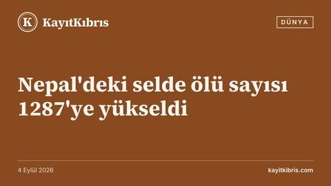 Nepal'deki selde ölü sayısı 1287'ye yükseldi