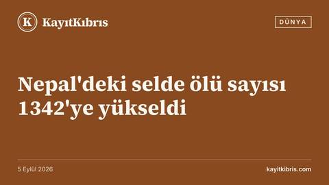 Nepal'deki selde ölü sayısı 1342'ye yükseldi