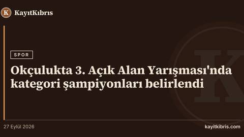 Okçulukta 3. Açık Alan Yarışması'nda kategori şampiyonları belirlendi