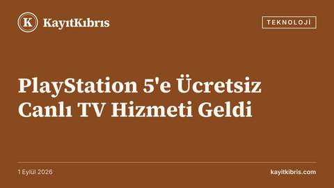 PlayStation 5'e Ücretsiz Canlı TV Hizmeti Geldi