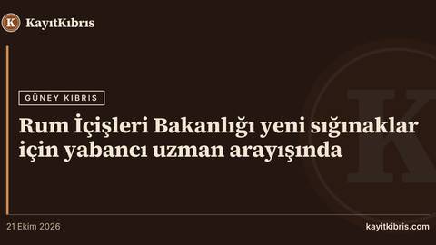 Rum İçişleri Bakanlığı yeni sığınaklar için yabancı uzman arayışında