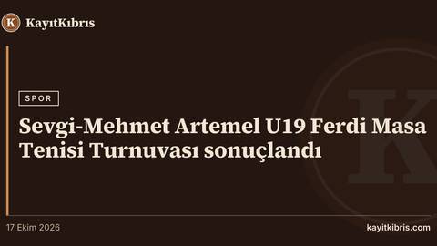 Sevgi-Mehmet Artemel U19 Ferdi Masa Tenisi Turnuvası sonuçlandı