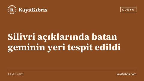 Silivri açıklarında batan geminin yeri tespit edildi