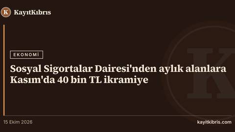 Sosyal Sigortalar Dairesi'nden aylık alanlara Kasım'da 40 bin TL ikramiye