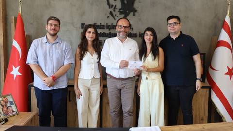 “Söz Gençte” heyeti İskele Belediye Başkanı Sadıkoğlu’nu ziyaret etti