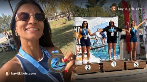Stand Up Paddle'da Sevgi Baskın'dan Türkiye ikinciliği
