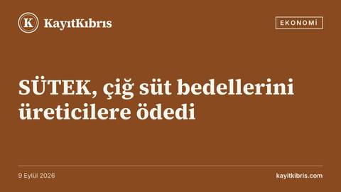 SÜTEK, çiğ süt bedellerini üreticilere ödedi