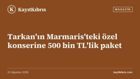 Tarkan'ın Marmaris'teki özel konserine 500 bin TL'lik paket