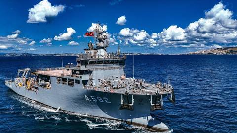 TCG Alemdar, Filo Jet arama kurtarma çalışmasına destek için KKTC'ye geliyor