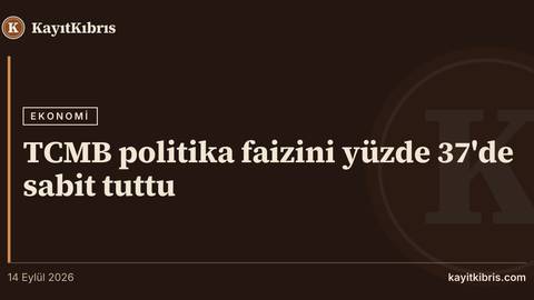 TCMB politika faizini yüzde 37'de sabit tuttu