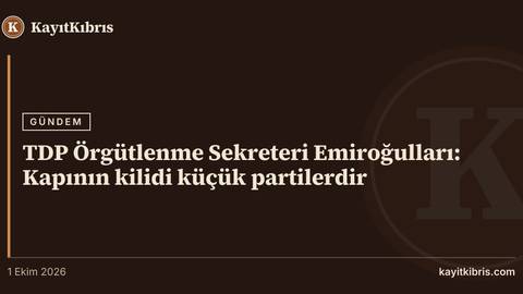 TDP Örgütlenme Sekreteri Emiroğulları: Kapının kilidi küçük partilerdir