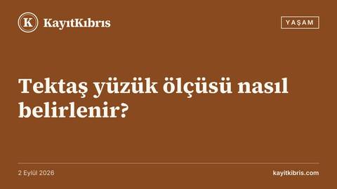 Tektaş yüzük ölçüsü nasıl belirlenir?