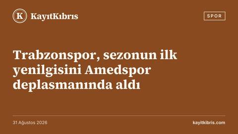 Trabzonspor, sezonun ilk yenilgisini Amedspor deplasmanında aldı