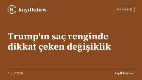 Trump'ın saç renginde dikkat çeken değişiklik