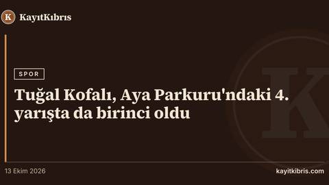 Tuğal Kofalı, Aya Parkuru'ndaki 4. yarışta da birinci oldu