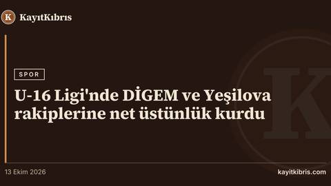 U-16 Ligi'nde DİGEM ve Yeşilova rakiplerine net üstünlük kurdu