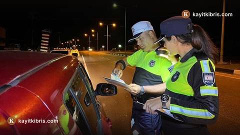 Ülke genelinde trafik denetiminde 360 sürücüye rapor, 21 araç men edildi