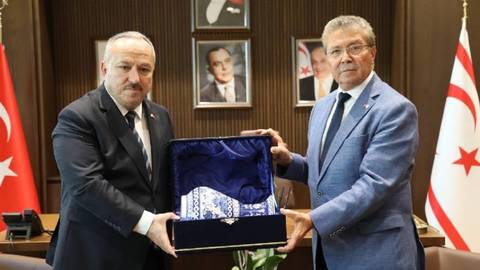 Üstel, Türkiye Emniyet Genel Müdürü Ali Fidan'ı kabul etti