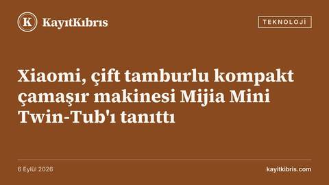 Xiaomi, çift tamburlu kompakt çamaşır makinesi Mijia Mini Twin-Tub'ı tanıttı