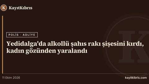Yedidalga'da alkollü şahıs rakı şişesini kırdı, kadın gözünden yaralandı